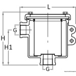 Filtro acqua in bronzo nichelato serie Ionio 1"1/2 - immagine 3