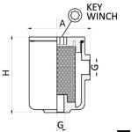 Cestello di ricambio in inox per filtri 17.649.XX - immagine 3