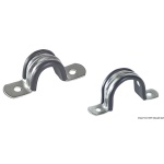 Cavallotti tubi inox/gomma 10 mm