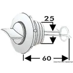 Tappo scarico nylon 25 mm