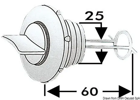 4.0.2 Tappo scarico nylon 25 mm - immagine 1