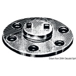 Tappo scarico ottone cromato 20 mm