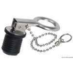 Tappo inox espansione 22 mm con catenella