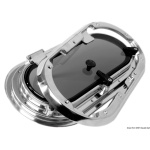 Oblò Bomar inox ovale 438 x 210 mm