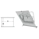 Tendina oscurante bianca 500 x 600 mm - immagine 2