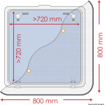 Zanzariera 800 x 800 mm