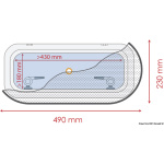 Zanzariera 490 x 230 mm