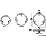 Passo uomo Lewmar Low Profile tondo 22