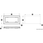 FLUSHM 360x500GRYBLK PL AL BLK - immagine 2