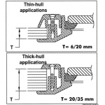 Oblò ovale Bomar Flagship 216 x 444 mm - immagine 2