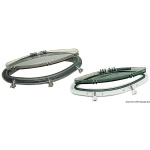 Oblò ellittico Bomar nero 146 x 415 mm