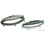Oblò ellittico Bomar nero 146 x 415 mm