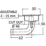 Sfiato inox a filo testa 50 mm - immagine 2