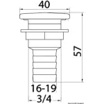 Sfiato flush  16 mm - immagine 2