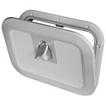 Portello a filo RAL 7042 380 x 280 mm