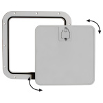 Portello estraibile grigio 375 x 375 mm