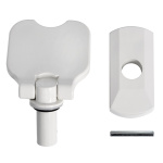 Maniglia grigia di ricambio L66 - immagine 3