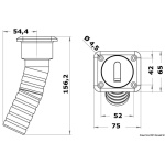 Tappo Square Water 38 mm lungo