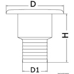 Tappo per rifornimento dritto Fuel 38 mm - immagine 2
