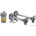 Tromba cromata 2 corni 24 V