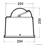 Bussola Riviera B6/W4 6" nera/rosa nera - immagine 2