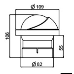 Bussola Riviera BA1-2022 nera, rosa nera frontale - immagine 3