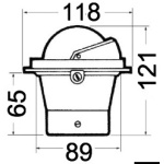 Bussola Riviera BZ1-2022 nera,rosa nera frontale - immagine 3