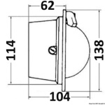 Bussola Riviera Pegasus 3" nera/rossa