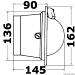 Bussola Riviera Pegasus 4" bianca/blu - immagine 2