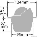 Bussola Ritchie Explorer 2"3/4 incasso b/b - immagine 2