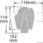 Bussola Ritchie Explorer 2"3/4 staffa grigia/blu - immagine 2