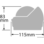 Bussola Ritchie Voyager 3" esterna bianca/bianca - immagine 2