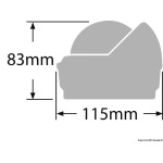 Bussola Ritchie Wheelmark 3" esterna nera/nera - immagine 2