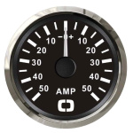 Amperometro con shunt 50 A nero/lucida