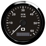 Contagiri 0-6000 RPM nero/nera