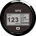 Log con bussola e totalizzatore GPS nero/nera