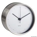 Orologio Clausen inox satinato/bianco
