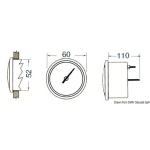 Ecoscandaglio da incasso Veethree nero - immagine 2