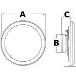 Cassa stereo extrapiatta IP65 180 mm 30 W - immagine 2