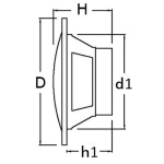 Coppia di casse a doppio cono 4'' 2x30 W nere - immagine 2