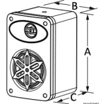 Coppia di casse stereo 2 vie per interno bianche 3" - 2X80W - immagine 2