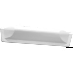 Protezione per pontile dritta in PVC bianca