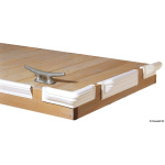 Protezione per pontile dritta in PVC blu