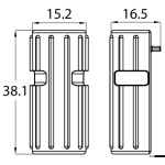 Protezione verticale per pontile in PVC blu - immagine 3