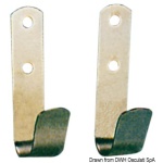 Coppia ganci sostegno inox 22-32 mm