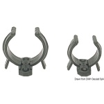 Clip bianca in nylon 22/28 mm