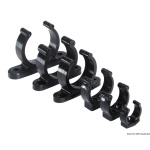 Clip nera plastica pesante 20 mm