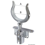 Scalmo ottone cromato abbattibile 12 x 50 mm