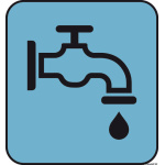 Adesivo carico acqua (foglio da 10 loghi) 25x27