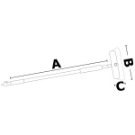 Spazzolone telesc. Osculati bi-level 117/180 cm - immagine 3